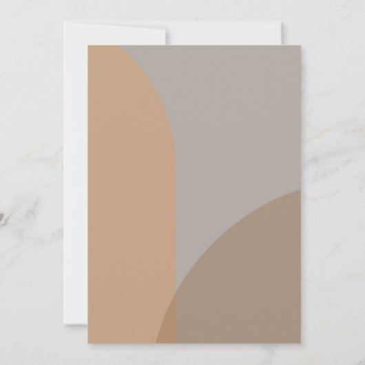 Terracotta rustieke boho boog moderne bruiloft save the date (Achterkant)