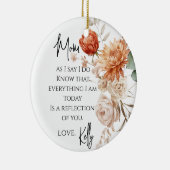 Terracotta rustieke moeder van de bruid cadeau keramisch ornament (Rechts)