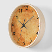 Terracotta rustige muur verbrand sinaasappel (Hoek)