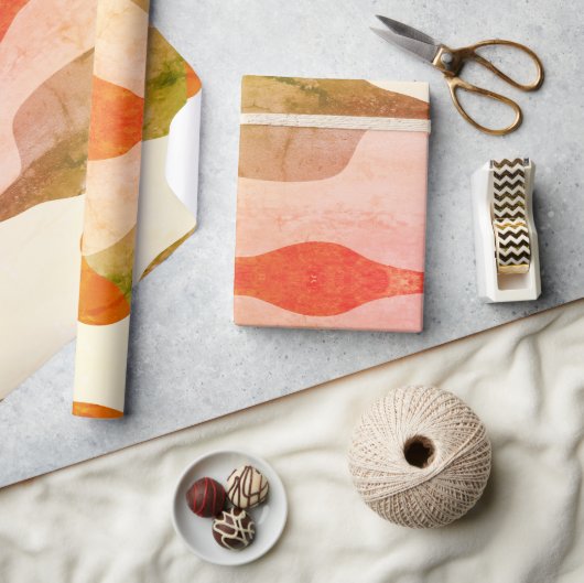 Terracotta & Sage Abstract is not a sentence, it a Cadeaupapier (Crafts)