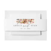 Terracotta Sage Boho Floral Uitnodigingen Wikkel (Voorkant Voorbeeld)