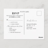 Terracotta Sage Burgundy Greenery Geometric RSVP Briefkaart (Achterkant)