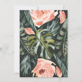 Terracotta sage green tropical foliage bruiloft (Achterkant)