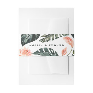 Terracotta salie groen blad loof bruiloft uitnodigingen wikkel