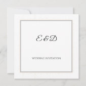 Terracotta & salie minimalistische bruiloft uitnod kaart (Achterkant)