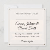 Terracotta & salie minimalistische bruiloft uitnod kaart (Voorkant)