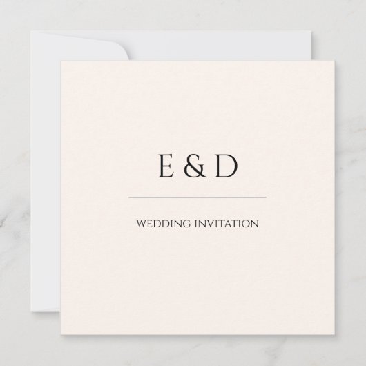 Terracotta & salie minimalistische bruiloft uitnod kaart (Achterkant)