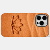 Terracotta Sand Lotus Flower Meditation Case-Mate iPhone Case (Achterkant (horizontaal))
