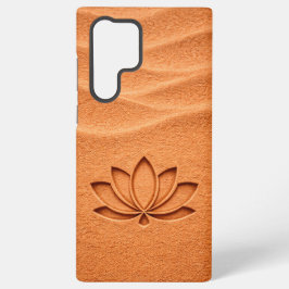 Terracotta Sand Lotus Flower Meditation Samsung Galaxy Hoesje