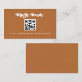 Terracotta Scan naar RSVP-kaarten Informatiekaartje (Voorkant / Achterkant)