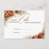 Terracotta schat hoeveel kurken er in de fles zitt informatiekaartje (Voorkant)