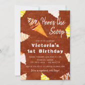 Terracotta Schepijs roomijstaart Foto Verjaardag Kaart (Voorkant)