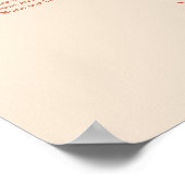 Terracotta Script 9 Tafel Trouw Stoelen Poster (Hoek)