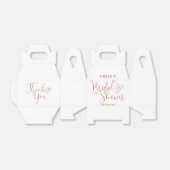 Terracotta Script Calligraphy-Vrijgezellenfeest Bedankdoosjes (Uitgevouwen)