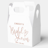 Terracotta Script Calligraphy-Vrijgezellenfeest Bedankdoosjes (Geopend)