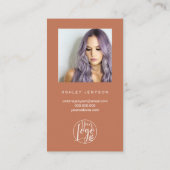 Terracotta script foto logo orde dank u visitekaartje (Achterkant)