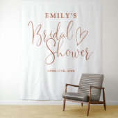 Terracotta Script Vrijgezellenfeest Foto Achtergro Wandkleed (In situ)