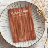 Terracotta shades pushstrokes oorkaart visitekaartje