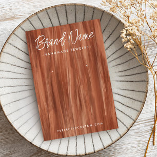 Terracotta shades pushstrokes oorkaart visitekaartje