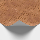 Terracotta Shimmer Geometric Cadeaupapier (Hoek)