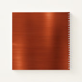 Terracotta Shimmer Ombre Wedding Guest Book Notitieboek (Achterkant)