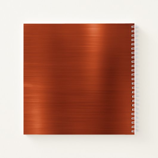 Terracotta Shimmer Ombre Wedding Guest Book Notitieboek (Achterkant)
