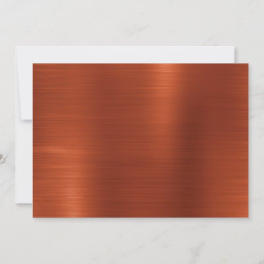 Terracotta Shimmer Ombre Wedding Save The Date (Achterkant)