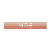 Terracotta Simple Script Bruiloft Uitnodigingen Wikkel (Vlak)