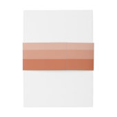 Terracotta Simple Script Bruiloft Uitnodigingen Wikkel (Achterkant Voorbeeld)