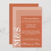 Terracotta Simple Script Wedding Bedankkaart (Voorkant / Achterkant)