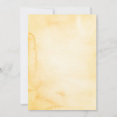 Terracotta Sinaasappel Bloemen Rustiek Boho Bruilo Kaart (Achterkant)