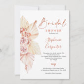 Terracotta Sinaasappel Burnt Boho Vrijgezellenfees Kaart (Voorkant)