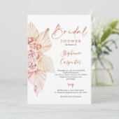 Terracotta Sinaasappel Burnt Boho Vrijgezellenfees Kaart (Staand voorkant)