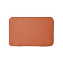 Terracotta Sinaasappel Effen Kleur Warm & Aards On Badmat