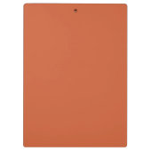 Terracotta Sinaasappel Effen Kleur Warm & Aards On Klembord (Achterkant)