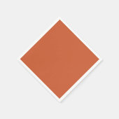 Terracotta Sinaasappel Effen Kleur Warm & Aards On Servet (Hoek)