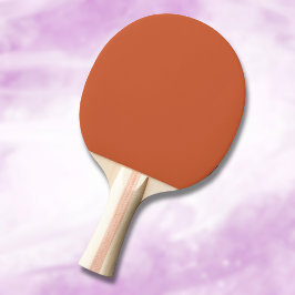 Terracotta Sinaasappel Effen Kleur Warm & Aards On Tafeltennisbatje