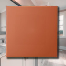 Terracotta Sinaasappel Effen Kleur Warm & Aards On