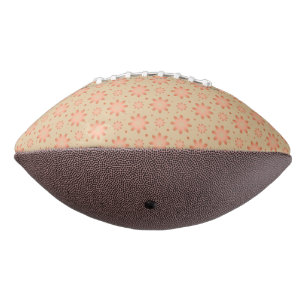 Terracotta sinaasappel en zandbeige delicate madel american football