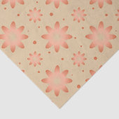 Terracotta sinaasappel en zandbeige delicate madel tissuepapier (Detail)