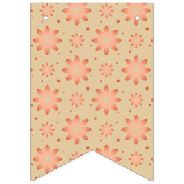 Terracotta sinaasappel en zandbeige delicate madel vlaggetjes