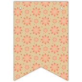 Terracotta sinaasappel en zandbeige delicate madel vlaggetjes (Derde vlag)