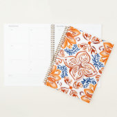 Terracotta sinaasappel floral design planner (Display)