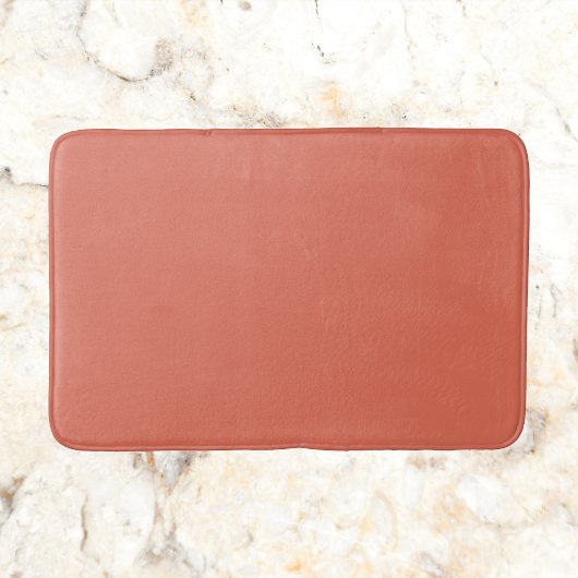 Terracotta Solid Color Badmat