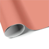 Terracotta Solid Color Cadeaupapier (Rol Hoek)