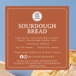 Terracotta Sourdough Ingredient Cottage Sticker