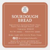 Terracotta Sourdough Ingredient Cottage Sticker (Voorkant)