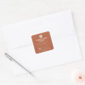 Terracotta Sourdough Ingredient Cottage Sticker (Envelop)