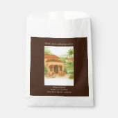 Terracotta Spaanse Hacienda bestemming bruiloft Bedankzakje (Voorkant)