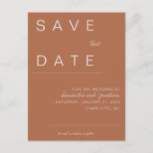 Terracotta sparen de Datum Aankondigingskaart (Voorkant)